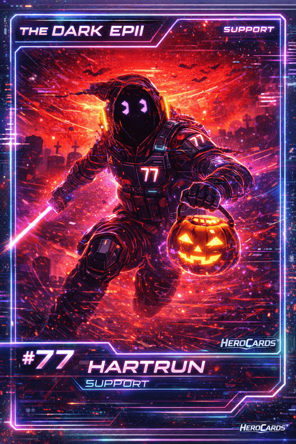 Example gaming trading card